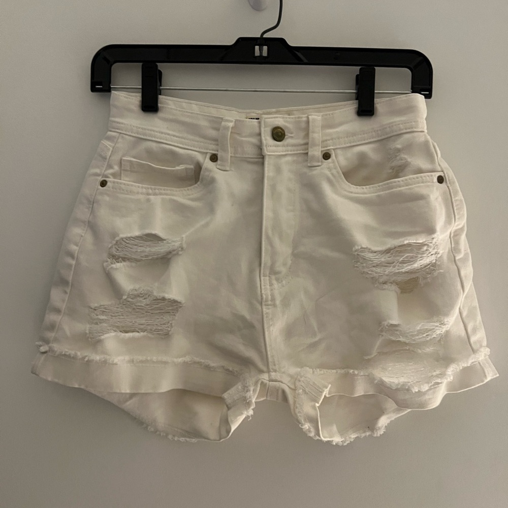 High Waisted Ripped Shorts